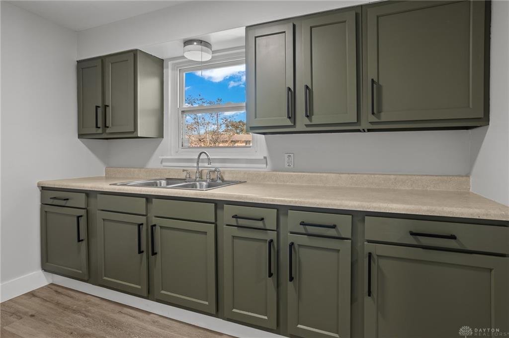 Renovated kitchen at 3108 Campus Drive in Dayton, Ohio