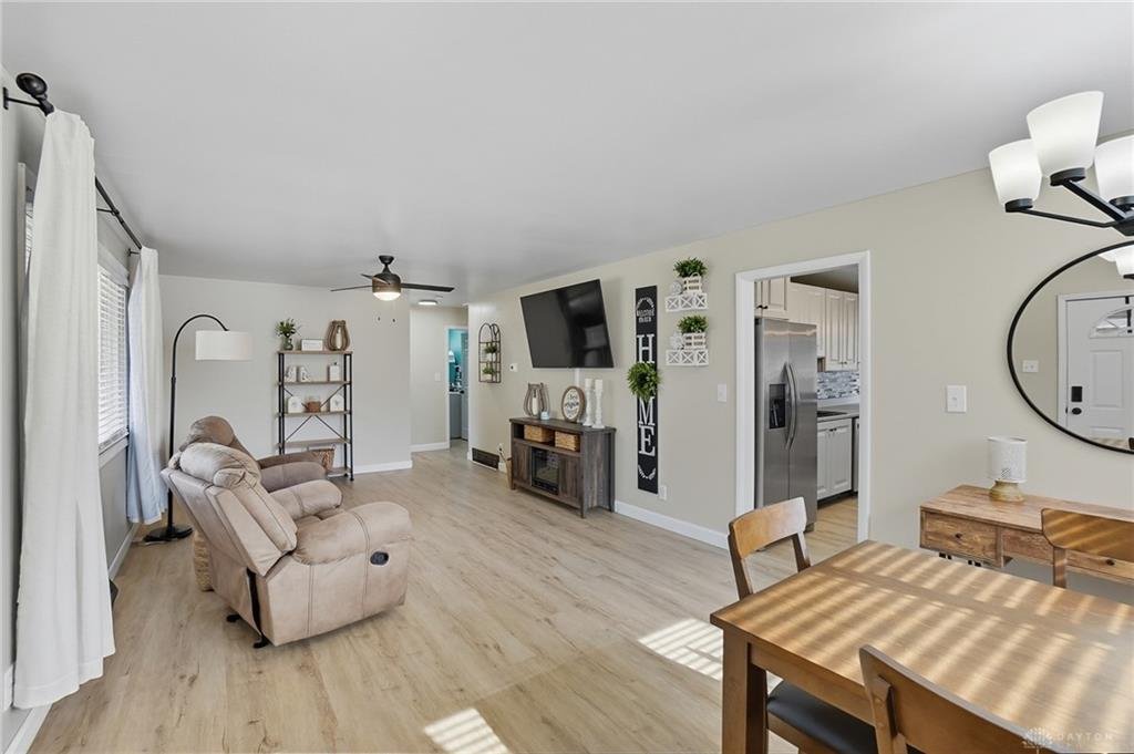 Sale in Northridge - Living room at 1742 Eric Drive Dayton Ohio