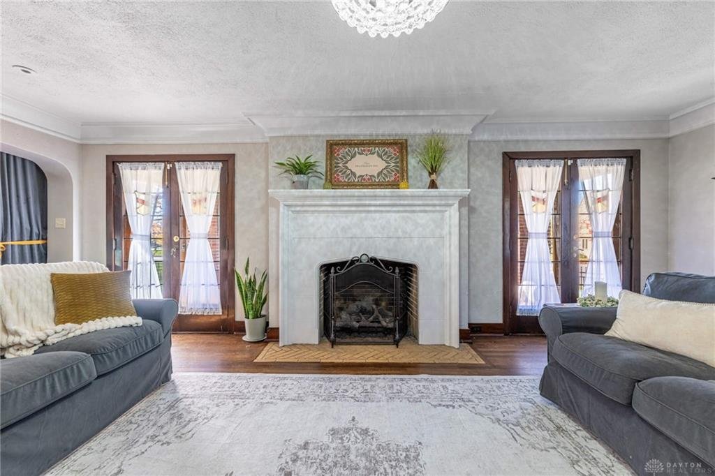1727 Harvard Boulevard fireplace