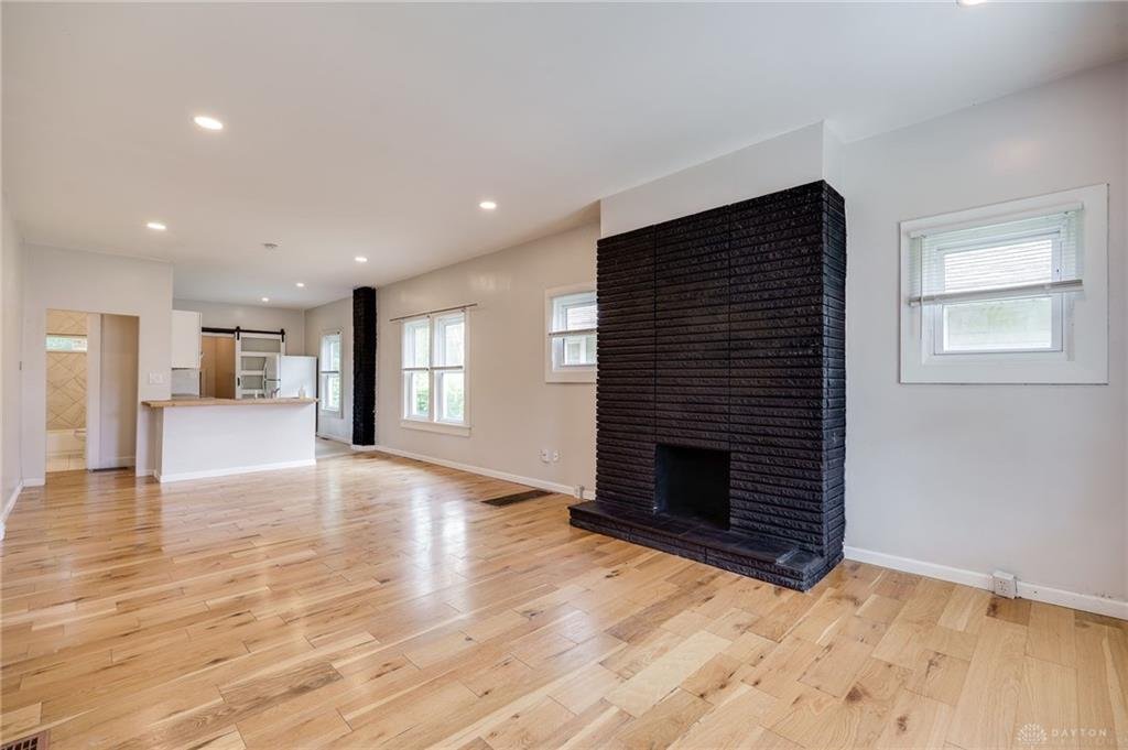 Living room at 652 Syracuse Avenue with updated finishes