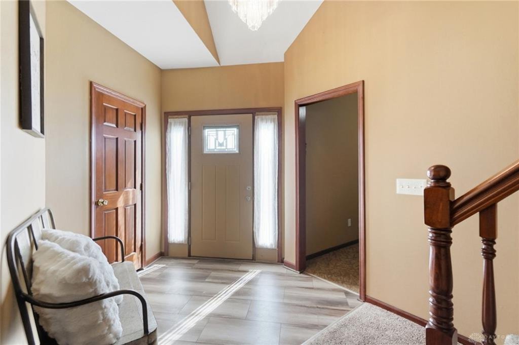First-floor primary suite with large windows