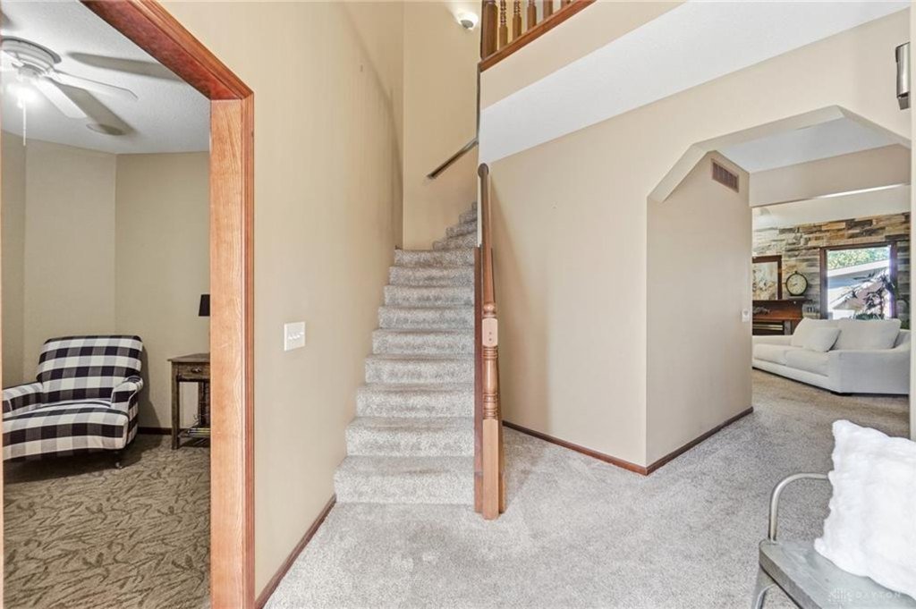 Upstairs loft area overlooking the main floor