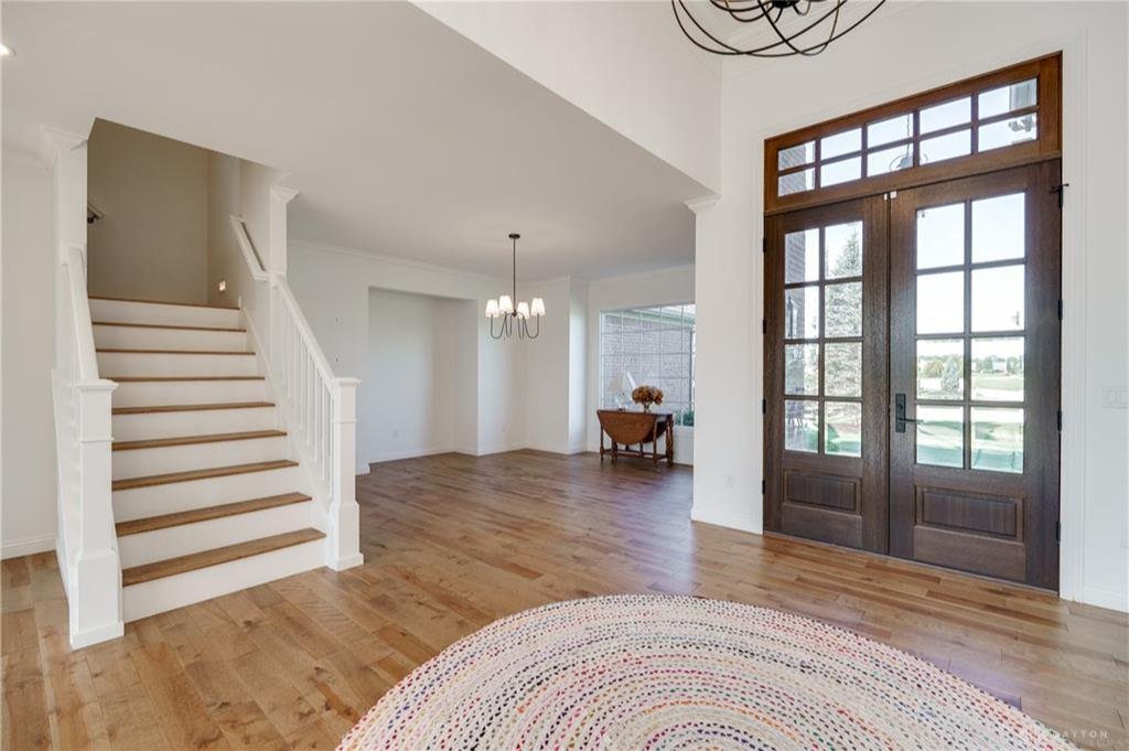 Screened porch with backyard view